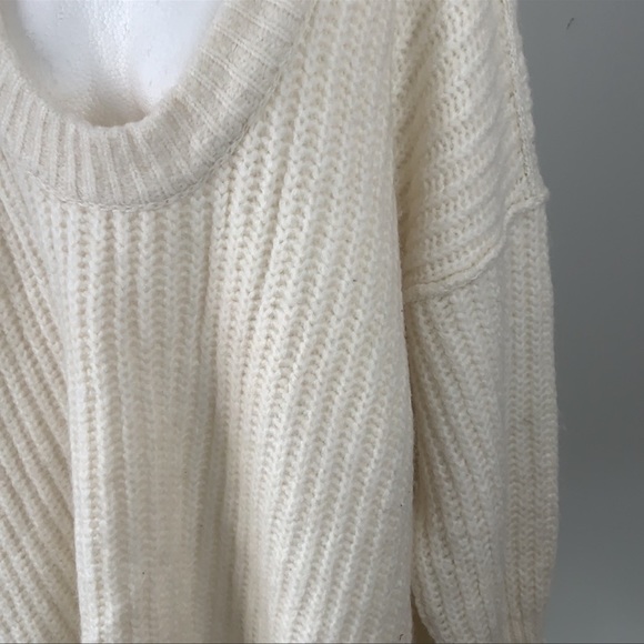 Free People Blue Bell Oversized Scoop Neck Sweater Size Large - NWOT - Picture 5 of 11